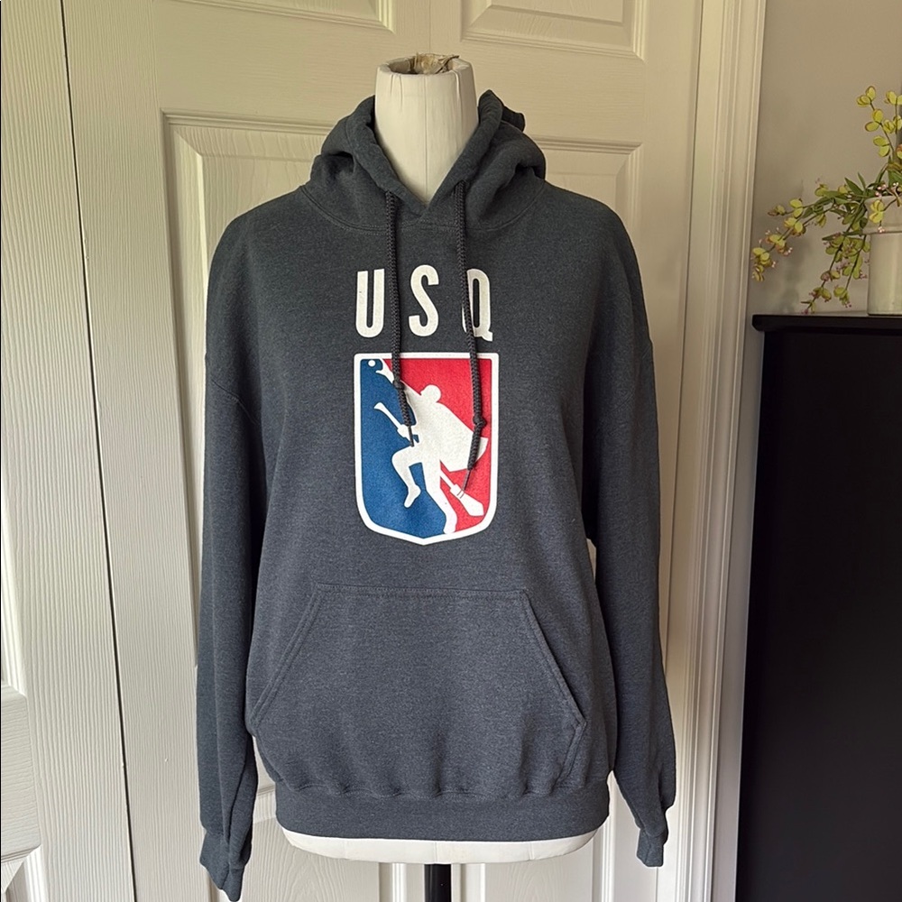 USQ Gray Hoodie for Men - Picture 2 of 5